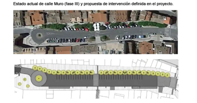 proyecto de reforma de la calle Muro