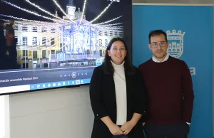 Presentación de la iluminación navideña de Tudela