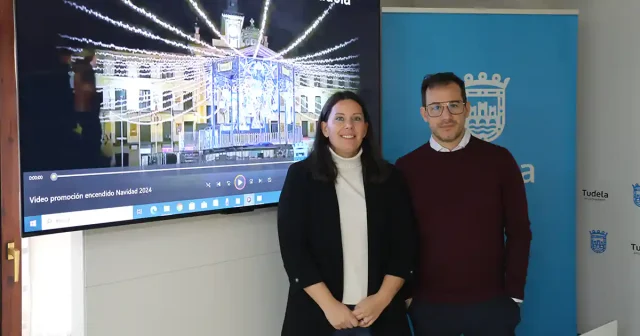 Presentación de la iluminación navideña de Tudela