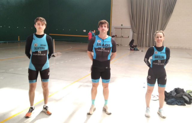 El equipo SDR Arenas Triatlon estaba representado por Arancha Barcelona, Ander Iradi y Pablo Vicente