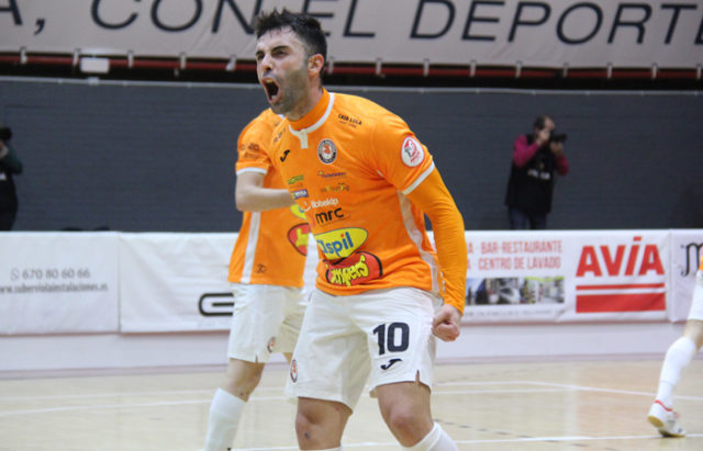 Alegría ante un gol del Aspil Jumpers Ribera NavarrFS