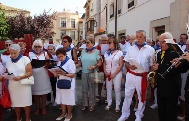 Los auroros en la procesión de Santa Eufemia en 2019