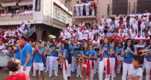 Banda de Música de Villafranca durante las fiestas patronales en honor a Santa Eufemia