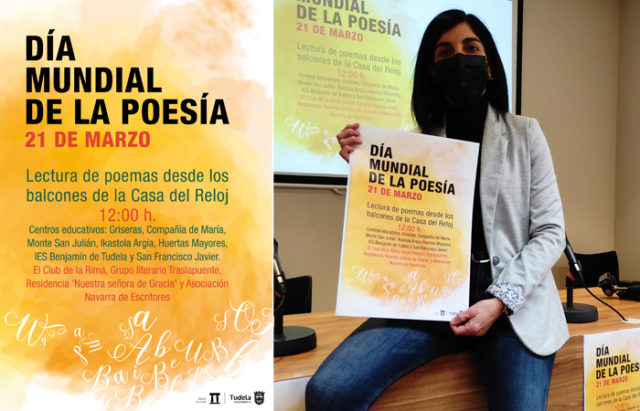 La Concejala de Cultura, Merche Añón, en la presentación del Día Mundial de la Poesía