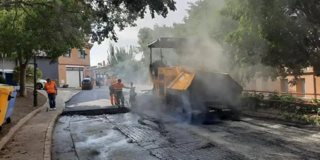 reasfaltado de calles de Tudela