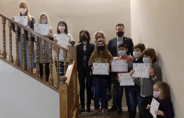 Premiados de los concursos literarios de categorías infantil y juvenil y de marcapáginas en la Semana Literaria de Tudela