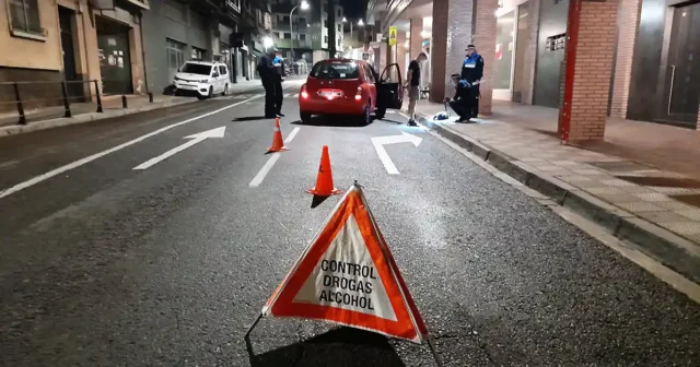 Control de Policía Local de Tudela en 2023