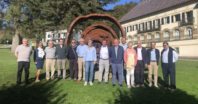 representantes de las Asociaciones del Camino de Santiago de Navarra