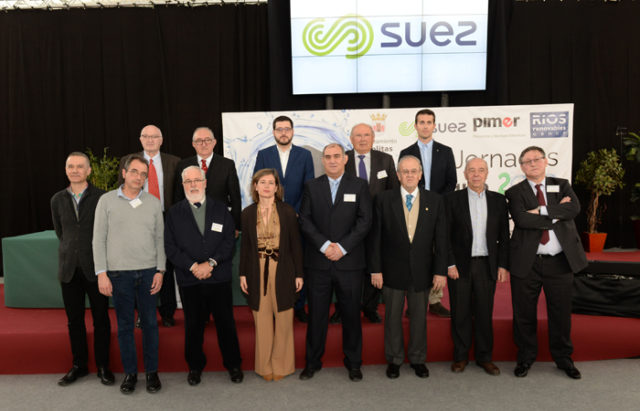 Participantes en lLas II Jornadas del Agua y la Agricultura de la Cuenca del Queiles y el Embalse del Val celebradas en Ablitas