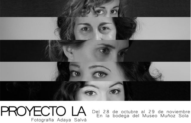 Cartel de la exposición "Proyecto LA", en el Museo Muñoz Sola