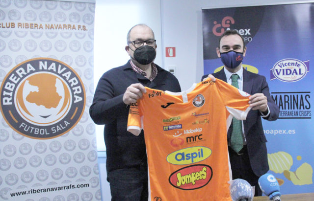 Grupo Apex renueva su patrocinio con el Ribera Navarra FS Aspil Jumpers