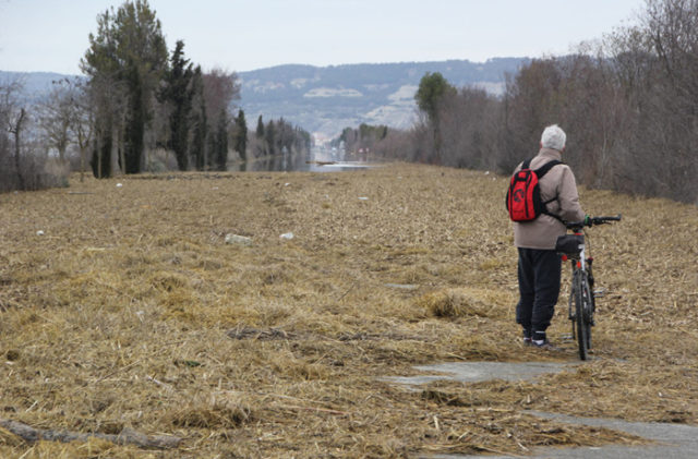 Riada e inundación en febrero de 2015 en Arguedas