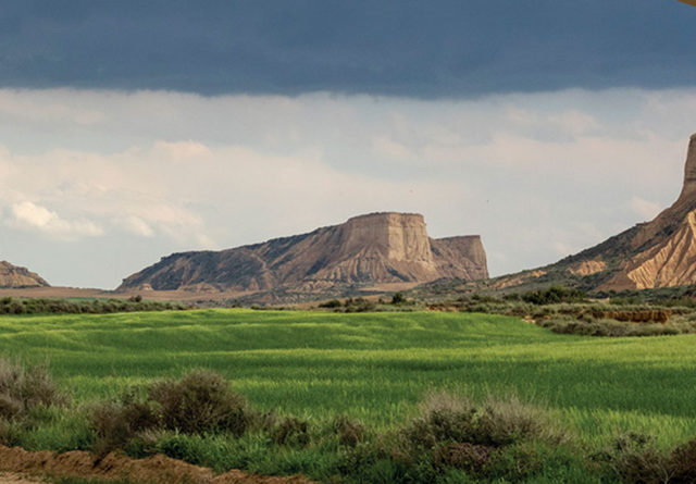 Vista del parque natural de Bardenas Reales de Navarra