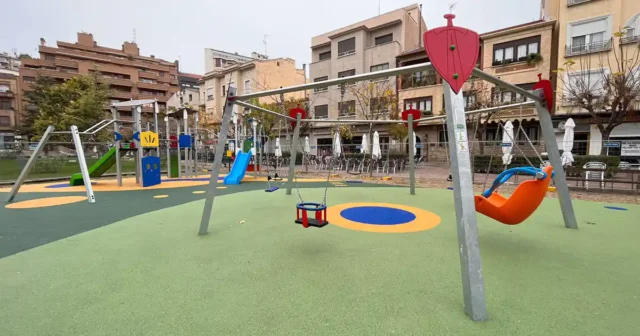 cubrimiento del parque infantil del Paseo de Invierno