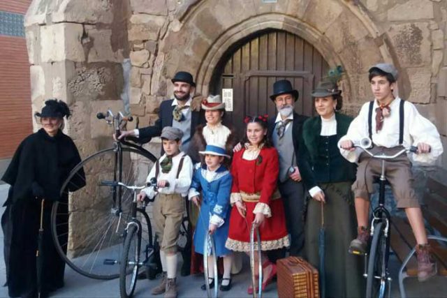 Velocipedos tudelanos en carnaval de fraga